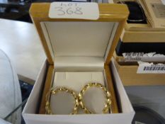 *Pair of 14 Carat Gold Earrings