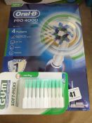 *Oral B Cross Action 4000 Electric Toothbrush