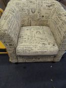 *Modern Winged Back Chair