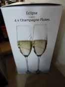 *Set of Eclipse Champagne Flutes