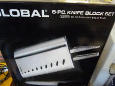 *Global 6 Piece Knife block Set