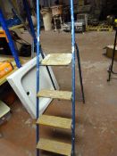 Pair of Tubular 3 Tread Platform Steps