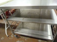 3 Tier Stainless Steel Catering Trolley