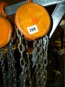 1 Tonne Set of Chain Blocks