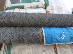 2 Rolls of Galvanised Chicken Wire