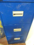 Silverline 4 Drawer Foolscap Filing Cabinet - Blue