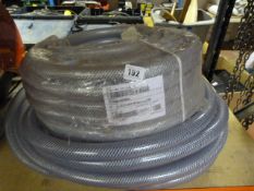 2 Rolls of 25mm Clear Reinforced Pipe