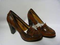 Pair of Red Herring Ladies Brown Shoes - Size 6