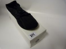 Pair of Blue Lace Up Corduroy Shoes - Size 40