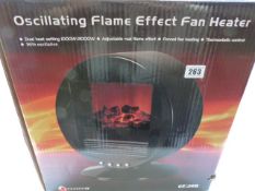 *Connect-IT Oscillating Flame Effect Fan Heater