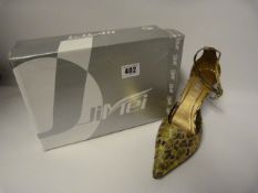 Pair of Faux Leopard Skin Stilettos - Size 35