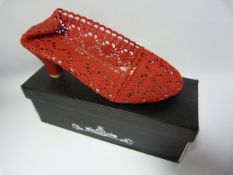 Pair of Rojo Ladies Shoes Red - Size 38