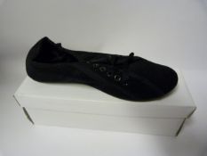 Pair of Blue Lace Up Corduroy Shoes - Size 39