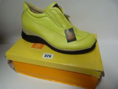 Pair of Solada moda Ladies Shoes Lime Green - Size 40