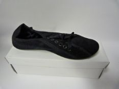 Pair of Blue Lace Up Corduroy Shoes - Size 38