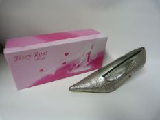 Pair of Ladies Jessy Ross Shoes Silver - Size 38