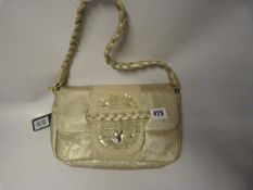 Gold and Cream Playboy Handbag