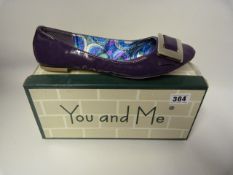 Pair of You & Me  Ladies Shoes Purple - Size 38