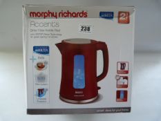 *Morphy Richards Accents Red Kettle with Brita Filter