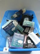 Box Containing Shower Radios