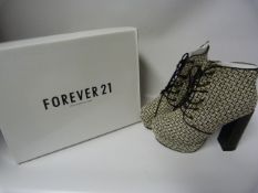 Pair of Forever 21 High Heeled Ankle Boots - Size 7