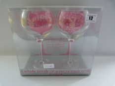 Pair of Playboy Wine Glasses