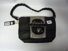 Black and Silver Playboy Handbag