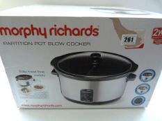 *Morphy Richards Partition Pot Slow Cooker