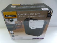 *Fellowes Powershred P20 Paper Shredder