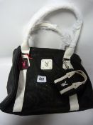 Black and White Playboy Handbag with Matching Purse