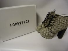 Pair of Forever 21 High Heeled Ankle Boots - Size 9