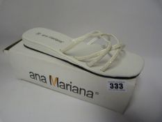 Pair of Anamariana Ladies White Sandals - Size 39