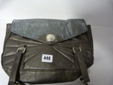 Gun Metal Coloured Playboy Handbag