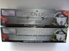 *2 Sets of Stainless Steel Solar Lights