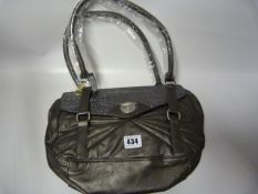 Silver and Sequin Silver Playboy Handbag