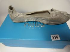 Pair of Mad Love Ladies Silver Fashion Shoes - Size 7