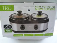 *Tru Dual Pot Buffet Slow Cooke