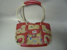 Pink and Beige Playboy Handbag