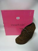 Pair of Shoe Dazzle Leopard Skin Ankle Boots - Size 10