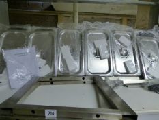 *Stainless Steel 6 Compartment Overshelf Ref B26