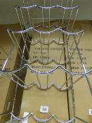 15 Bottle Chrome Wine Rack