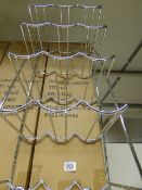 15 Bottle Chrome Wine Rack