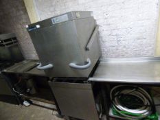 Winterhalter Pass Through Dish Washer Complete with Waste Disposalo Unit & Feed Tables