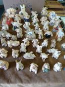 Large Collection of Piggin Pigs Ornaments
