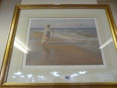 Gilt Framed Felix Serra Print - Morning Thoughts