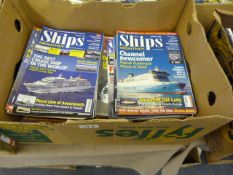 Box Containing a Large Quantity of Ship's Monthly Magazines