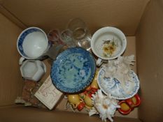 Box Containing China & Glassware