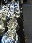 2 Cut Glass Bowls & Selection of Fruit Dishes