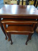 Mahogany Nest of 3 Tables