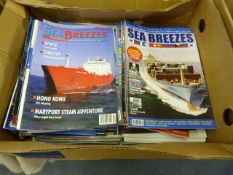 Box Containing a Large Quantity of Sea Breezes Magazines